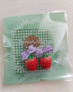 Strawberry Bow Earrings