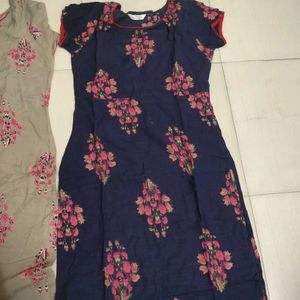 5 Piece Combo Floral Print Kurti Set