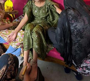 Kaftan With Sharara Dress
