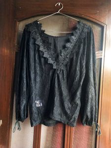 Black Lace Top