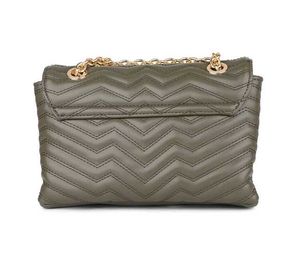 Inc.5 Textured Olive Structured Chain Sling Bag