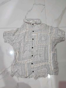 Patterned Short Sleeve Shirt
