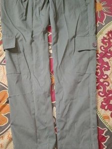 Gray Casual Pants