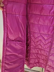Pink Puffer Jacket with Hood