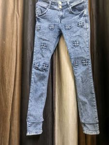 Stylish Embellished Jeans