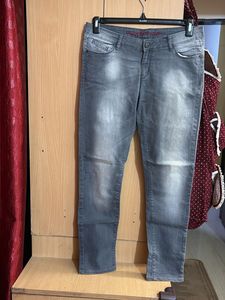 shaded Gray Denim Jeans