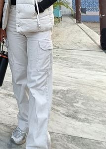 Cream Colored 6 Pocket Cargo