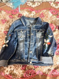 Floral Embroidered Denim Jacket