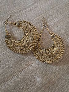 Boho Gold Hoop Earrings