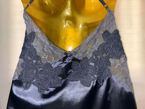 Lace Trimmed Satin Slip