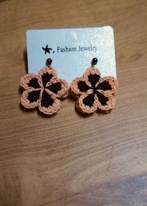Crochet Earrings (Flower Pattern)