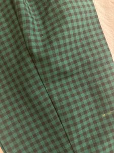 New! ZARA Green Gangnam Style Check Pants