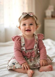 Floral Baby Girl Outfit