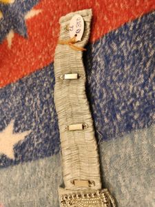 Saree Belt ( White Heavy Stone Work)