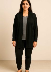 Black Cardigan / Shrug - Free Size