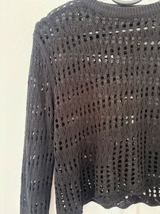 Black Boho Top