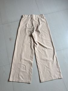 Wide Leg Beige Pants