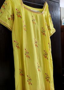 Biba Suit In Vibrant Yellow Colour