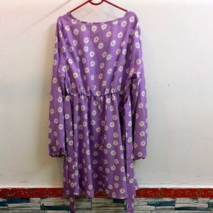 Lovely Purple Floral Dress