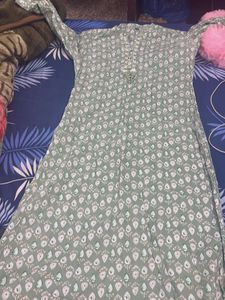 Elegant Green Printed Kurta