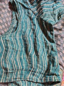 Beautiful Very Sower Saree With Stiched Blouse