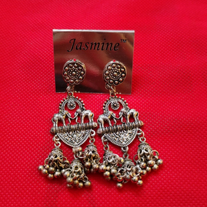 Elephant Jhumka Earrings