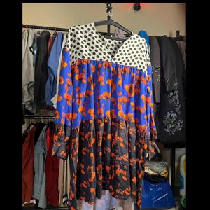 Polka Dot Floral Dress