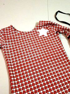 Red &amp; White Checkered Top