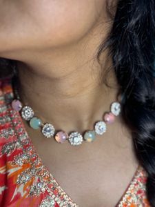 Pastel Gemstone Necklace