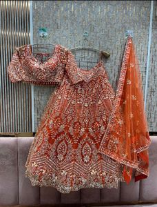 Elegant Blue Lehenga Choli With Dupatta