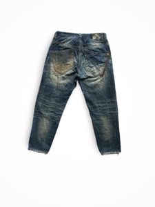 Coax Racing Vintage Leather Patch Jeans