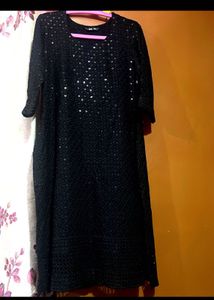 SOCH women Sequins Black Kurta