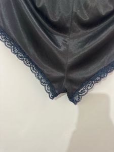 Silky Black Lace Shorts