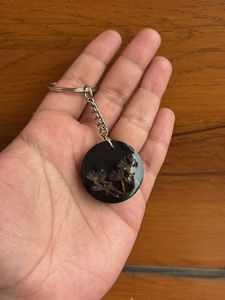 Resin Flower Keychain