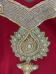 Hand Embroidery Heavy Georgette Kurta Non Trancy