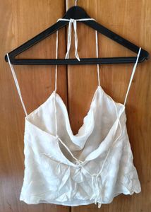 White Halter Top