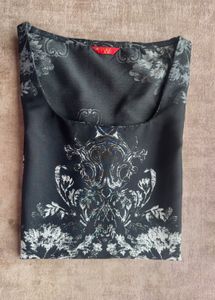 Black Digital Print Kurti