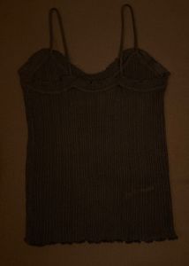 Black ribbed Tank Top