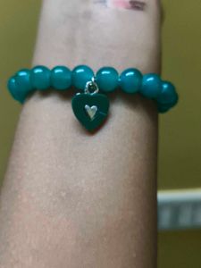 Cute Green Heart 💚 Bracelet With A Mini Combo