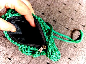 Strawberry macrame Baby sling