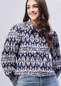 Elegant Blue Top