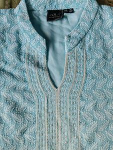 ChickenKari Blue Kurta