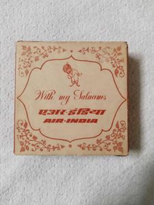 Vintage old collectible advertising Air India Book