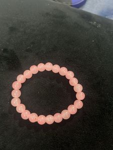 Pink &amp; White Beaded Bracelet Set