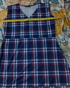 Blue Plaid Dress
