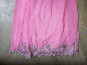 Pink Embroidered Anarkali Dress