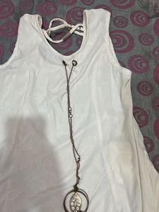 White A Line Top