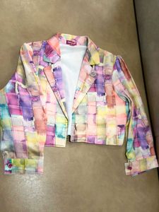 Watercolor Plaid Button-Down Shirt
