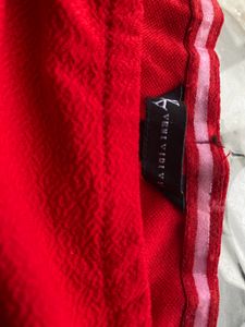 Very Elegant Red Off Shoulder Crop Top