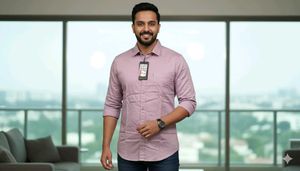 Stylish Lavender Men's Shirt